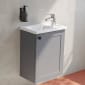 Image of VitrA: Integra Wall-mounted Compact Inset Basin (450mm)