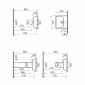 Image of VitrA: Integra Wall-mounted Square Basin (450mm)