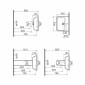 Image of VitrA: Integra Wall-mounted Square Basin (500mm)