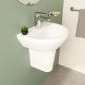 Image of VitrA: Integra Wall-hung Round Basin (450mm)