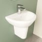 Image of VitrA: Integra Wall-hung Round Basin (450mm)