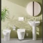 Image of VitrA: Integra Wall-hung Round Basin (550mm)