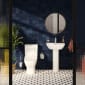 Image of VitrA: Integra Wall-hung Round Basin (550mm)