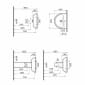 Image of VitrA: Integra Wall-hung Round Basin (550mm)