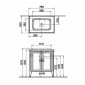 Image of VitrA: Valarte Floor-standing Basin Unit with Basin and Two Doors (800mm)