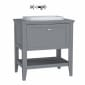 Image of VitrA: Valarte Floor-standing Basin Unit with Countertop Basin and One Drawer (800mm)