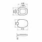 Image of VitrA Plural WC Seat (36cm)
