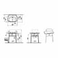 Image of VitrA: Plural Floor-standing Basin Stand with Ceramic Countertop (700mm)