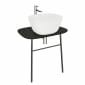 Image of VitrA: Plural Floor-standing Basin Stand with Ceramic Countertop (700mm)
