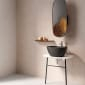 Image of VitrA: Plural Floor-standing Basin Stand with Ceramic Countertop (700mm)