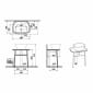 Image of VitrA: Plural Free-standing Counter Unit for Countertop Basins (700mm)