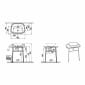 Image of VitrA: Plural Floor-standing Basin Unit with Ceramic Countertop (700mm)