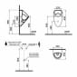 Image of VitrA: Plural Urinal with Integrated Flushing Mechanism