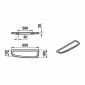 Image of VitrA: Plural Wall-mounted Shelf (550mm)