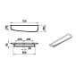 Image of VitrA: Plural Wall-mounted Long Shelf (750mm)