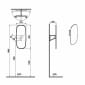 Image of VitrA: Plural Wall-hung Rotating Mirror (375x900mm)