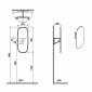 Image of VitrA: Plural Wall-hung Rotating Mirror (375x900mm)