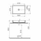 Image of VitrA: ArchiPlan Countertop Basin with No Tap Hole (60cm)