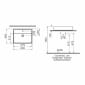 Image of VitrA: ArchiPlan Square Basin with One Tap Hole (600mm)