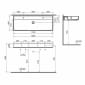 Image of VitrA ArchiPlan Countertop Dual Basins with Two Tap Holes (1200mm)