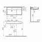 Image of VitrA: ArchiPlan Countertop Basin with Right-hand Counter (900mm)