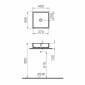 Image of VitrA ArchiPlan Countertop Square Bowl Basin (400mm)