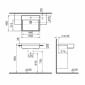 Image of VitrA ArchiPlan Countertop Semi-recessed Square Basin (550mm)