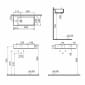 Image of VitrA ArchiPlan Compact Rectangular Basin with Left Tap Hole (600mm)