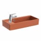 Image of VitrA ArchiPlan Compact Rectangular Basin with Left Tap Hole (600mm)