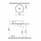 Image of VitrA: Outline Countertop Round Basin (400mm)