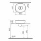 Image of VitrA: Outline Countertop Square Basin (460mm)