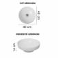 Image of VitrA: Water Jewels Countertop Round Basin (400mm)