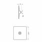 Image of VitrA: Rain Q Square Shower Head (220mm, Chrome)
