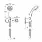 Image of VitrA Solo C Wall-mounted Hand Shower With Wall Bracket and Hose (Chrome)