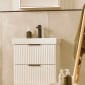 Image of Tavistock: Cadence Fluted Wall-mounted Vanity Unit (500mm)