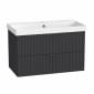 Image of Tavistock: Cadence Fluted Wall-mounted Vanity Unit (800mm)