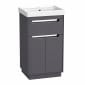Image of Tavistock: Acumen Free-standing Vanity Unit with Basin, Drawer, & Doors (500mm)