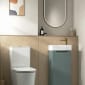 Image of Tavistock: Nimble Floor-standing Cloakroom Unit with Basin & Door (397mm)