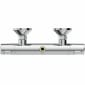 Image of Ideal Standard: Ceratherm T25 Dual Exposed Thermostatic Shower Mixer Pack (Chrome)