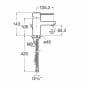 Image of Roca: Targa Deck-mounted Basin Mixer Tap with Retractable Chain (Chrome)