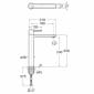 Image of Roca: Targa Deck-mounted Tall Basin Mixer Tap with Cold Start