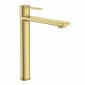 Image of Roca: Targa Deck-mounted Tall Basin Mixer Tap with Cold Start