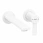 Image of Roca: Targa Wall-mounted Basin Mixer Tap With Lever Handle (200mm)