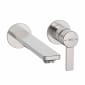 Image of Roca: Targa Wall-mounted Basin Mixer Tap With Lever Handle (200mm)