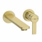 Image of Roca: Targa Wall-mounted Basin Mixer Tap With Lever Handle (200mm)