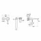 Image of Roca: Targa Wall-mounted Basin Mixer Tap With Lever Handle (200mm)