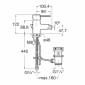 Image of Roca: Targa Deck-mounted Bidet Mixer Tap with Pop-up Waste (Chrome)
