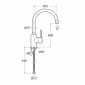 Image of Roca: Targa Kitchen Sink Mixer Tap with High Swivel Spout (Chrome)
