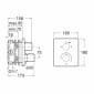 Image of Roca: T-2000 Built-in Thermostatic Bath-Shower Mixer Valve (3/4, Chrome)