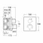 Image of Roca: T-2000 Built-in Thermostatic Bath Or Shower Mixer Valve (Chrome)